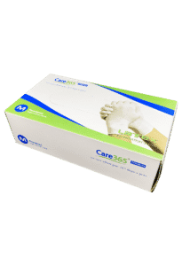 Рукавички латексні опудрені Care 365, M (100шт.)