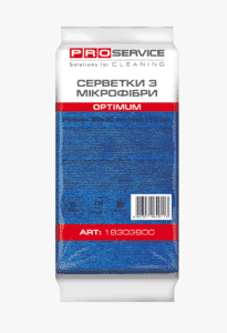 PRO Серветки сині з мікрофібри OPTIMUM 30х30 см, 10шт.