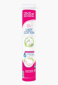 Lady Cotton Диски ватні косметичнi, 120+20шт.