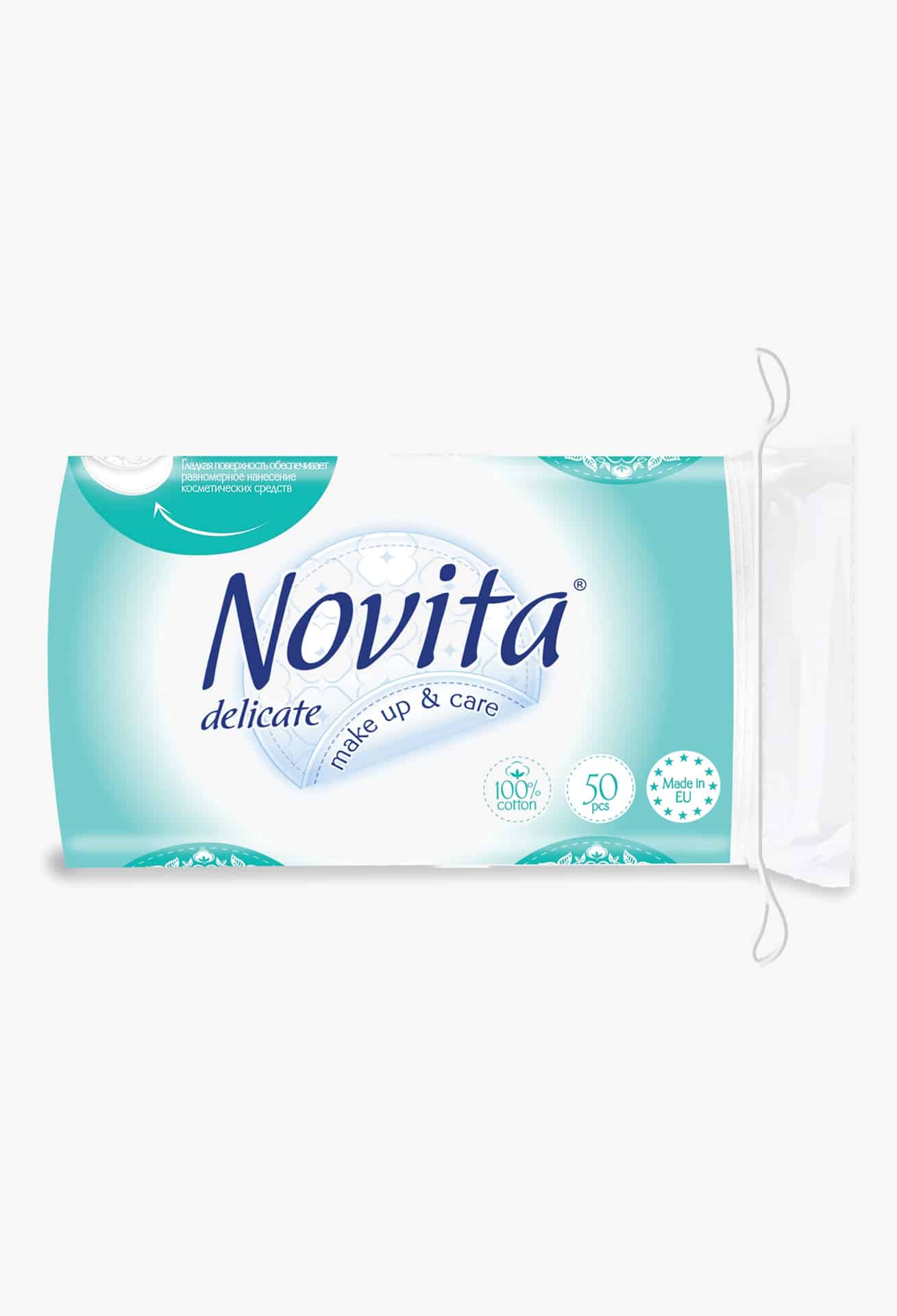 NOVITA Delicate Диски ватные косметические, 50шт.