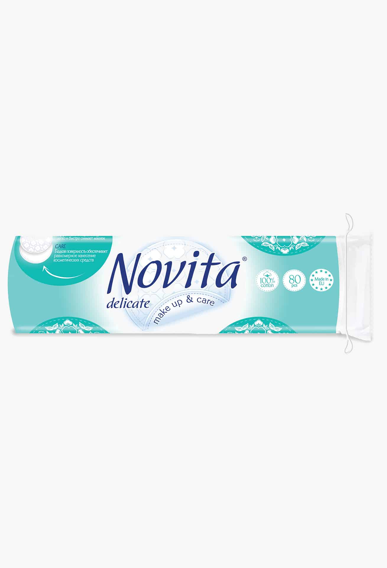 NOVITA Delicate Диски ватные косметические, 80шт.