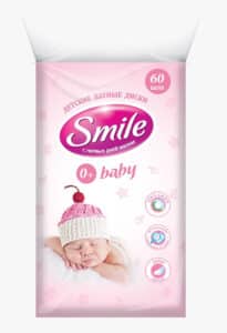 SMILE Косметичні ватні пластини дитячі, 60шт.