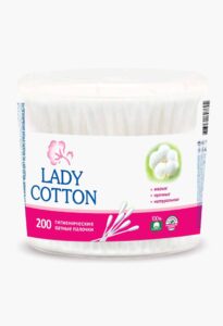 Lady Cotton Палички ватні в банці, 200шт.
