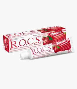 Зубна паста “R.O.C.S. Teens. Аромат спекотного літа. Суниця”, 74гр