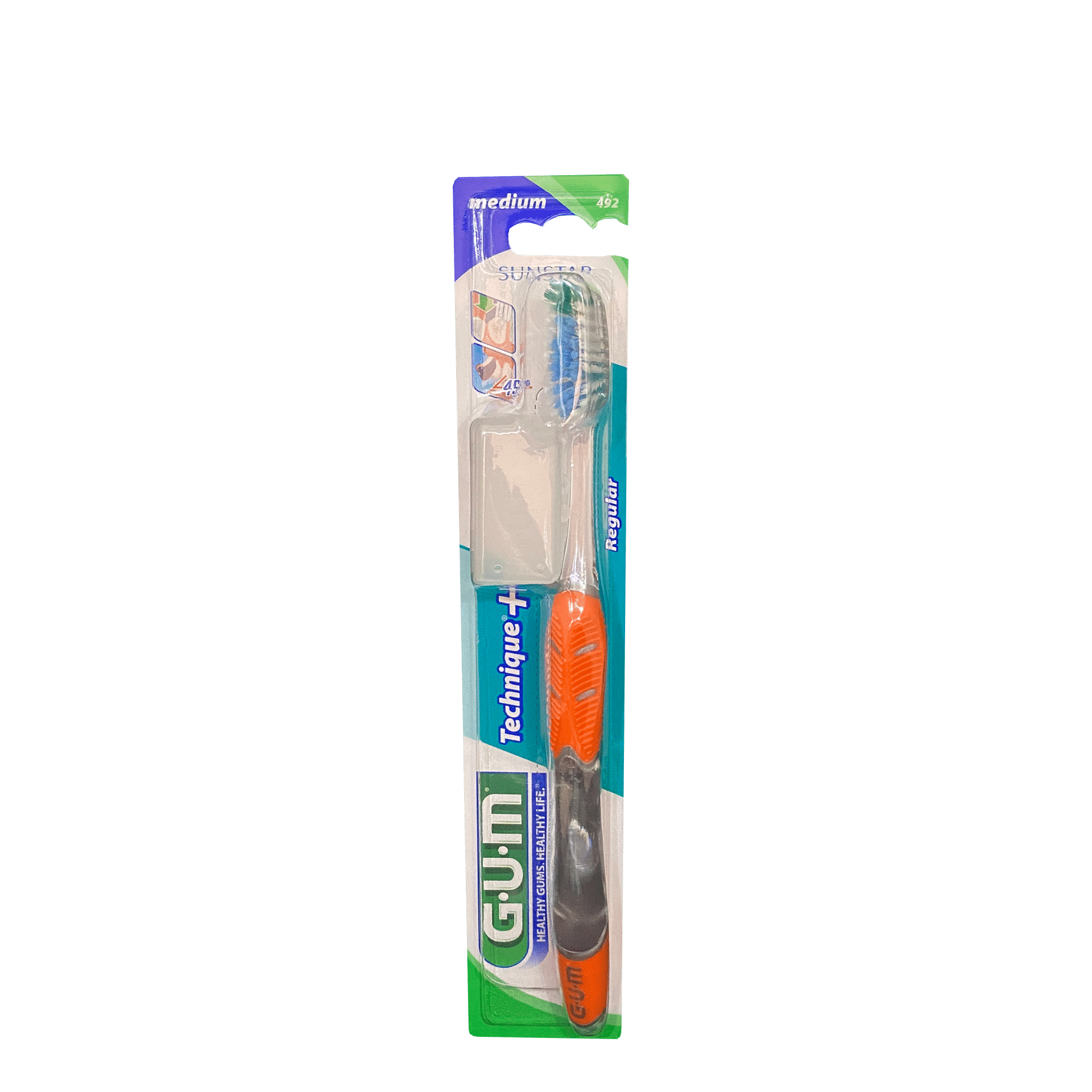Зубна щітка GUM Technique PLUS, середньо-м’яка