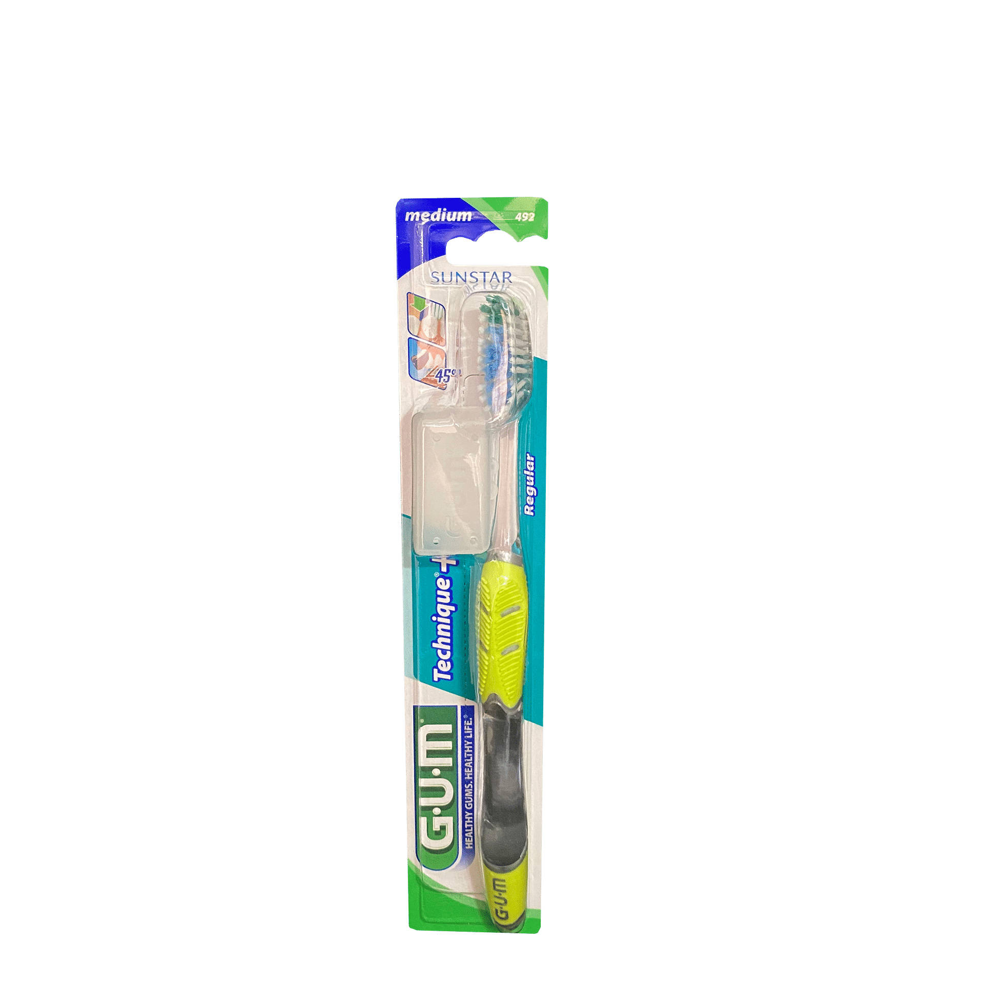 Зубна щітка GUM Technique PLUS, середньо-м’яка