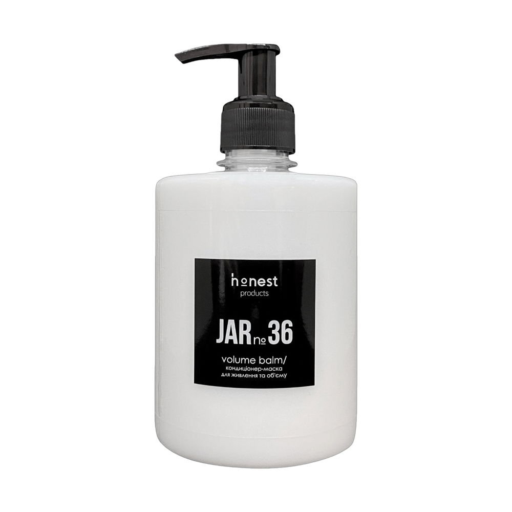Кондиціонер-маска для живлення та об’єму JAR №36 від honest products, 500мл
