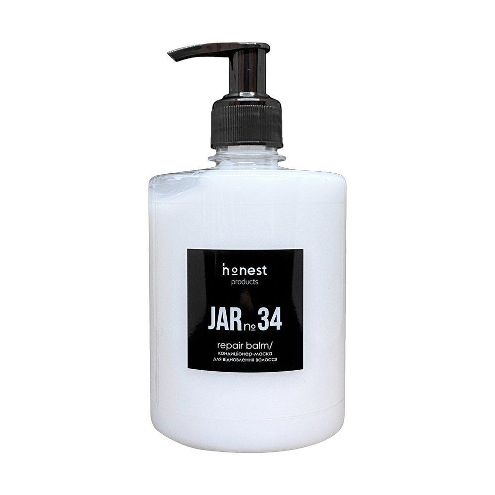 Кондиціонер-маска для відновлення пошкодженого волосся JAR №34 від honest products, 500мл