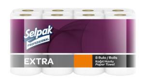 Selpak Pro Extra Рушник паперовий кухонний 2-х шар., 11.25м, 8 рул.