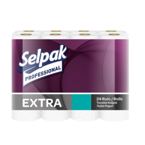Selpak Pro. Extra Папір туалетний целюлозний 2-х шар. 22,3м, 24шт.