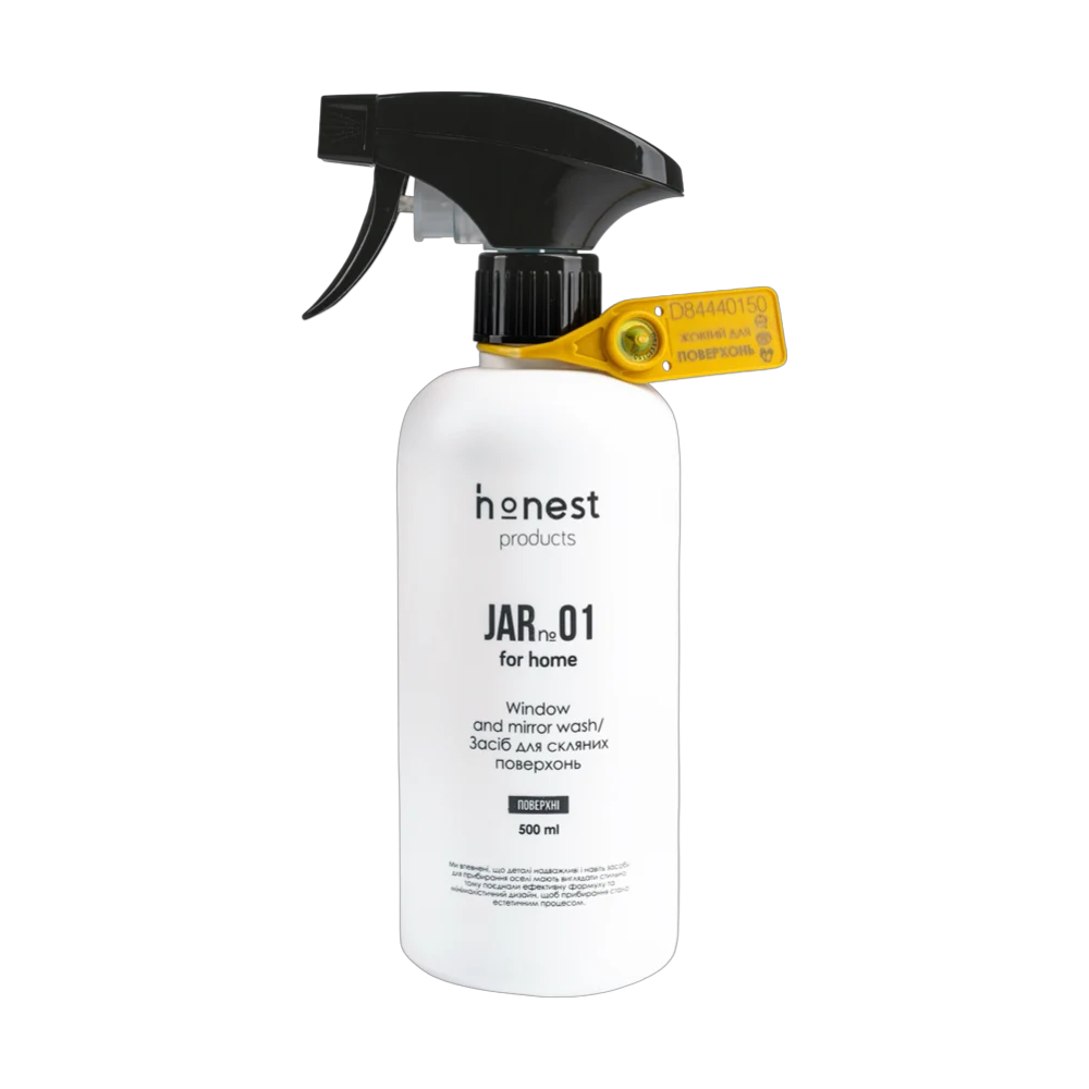 Засіб пінний для скляних поверхонь JAR №01 від honest products for home, 500мл