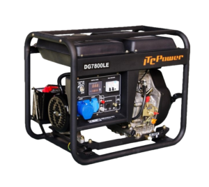 Генератор дизельний ITC Power 6500W AVR einphasig DG7800LE, чорний
