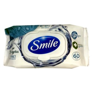 SMILE Серветка волога з екстрактом евкаліпта, 60 шт.