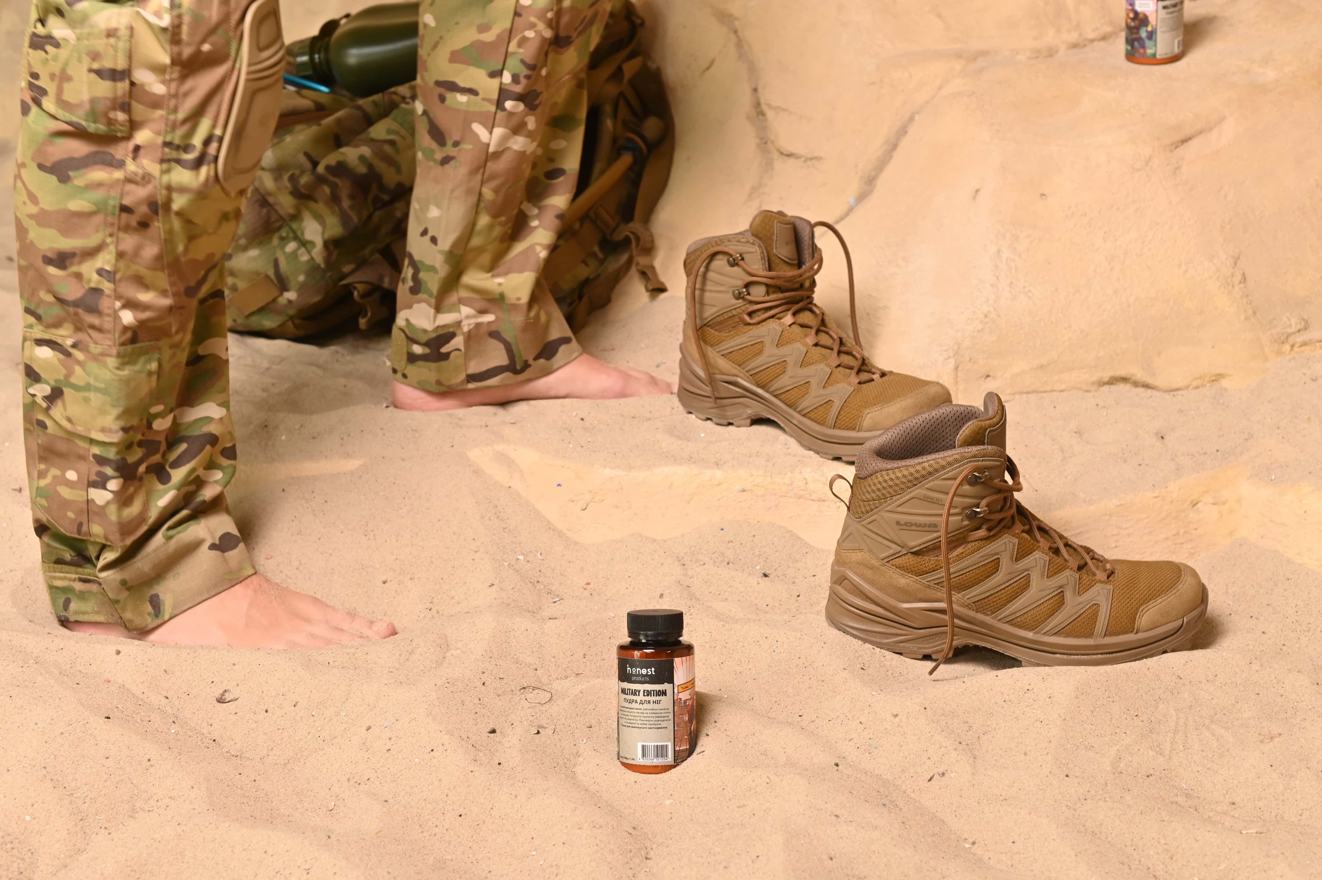 Пудра для ног Military edition от honest products, 100г
