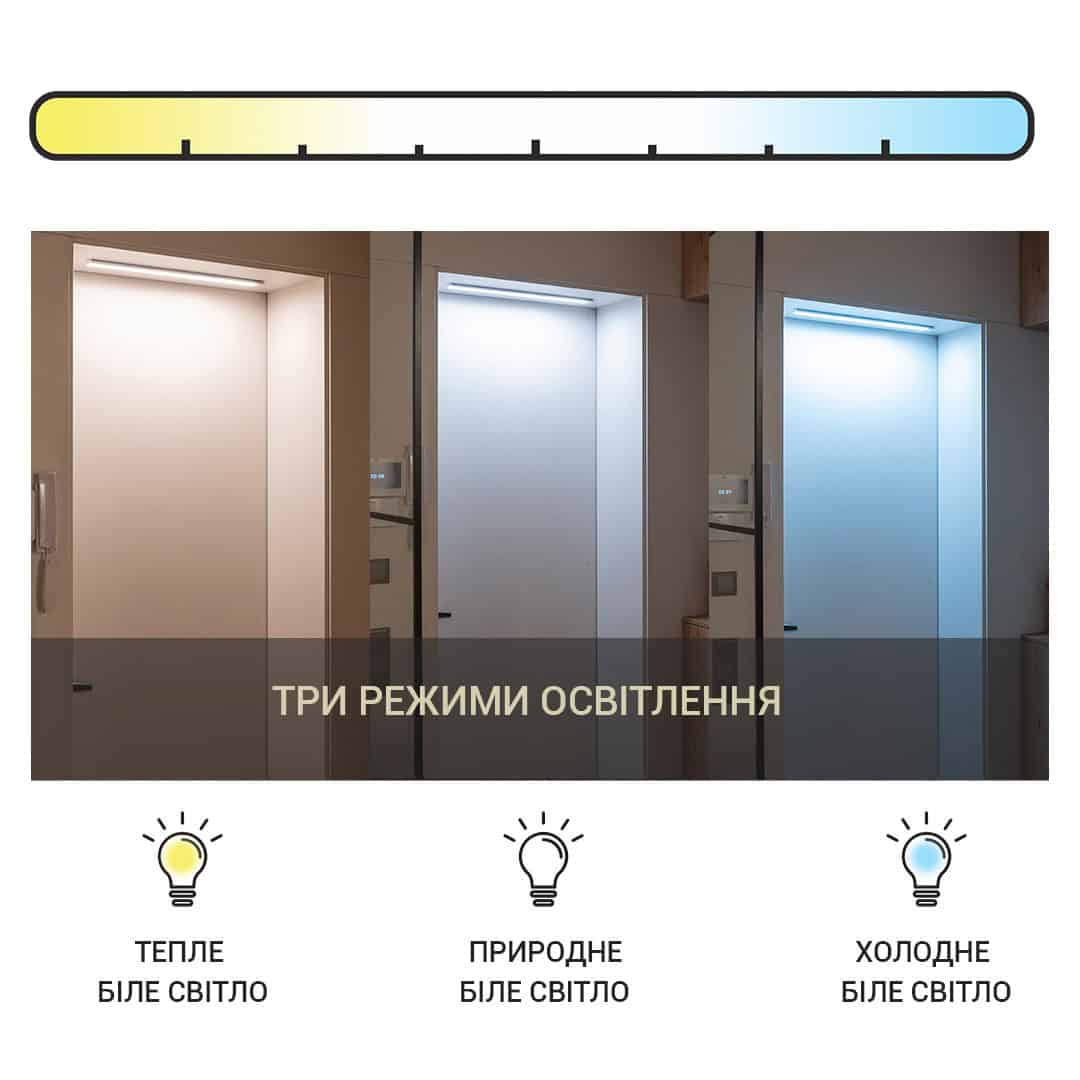 Светодиодная лампа LED с аккумулятором та датчиком движения, 30см