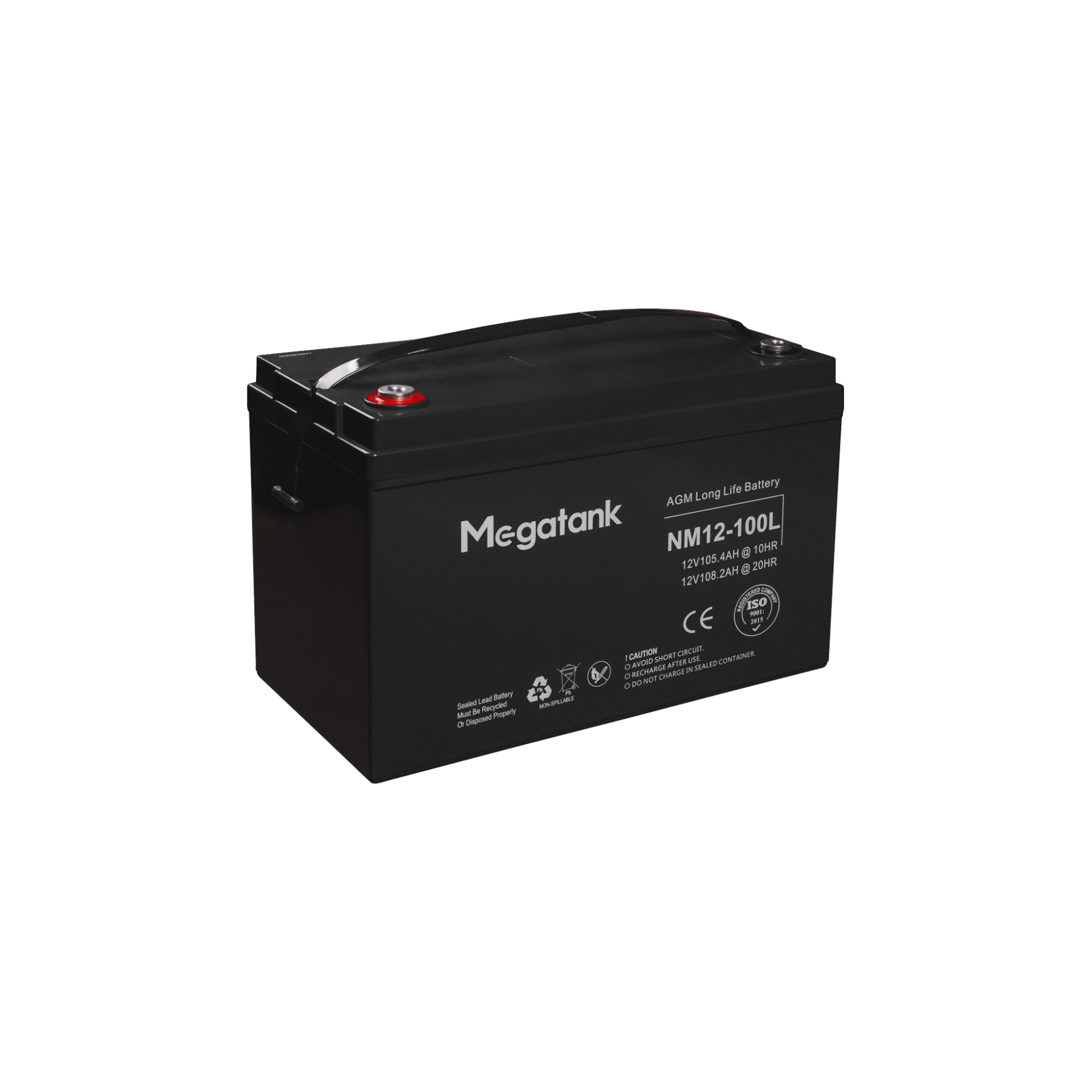 Гелевий акумулятор 12В 100А*год (1200 Вт*год) для UPS / ДБЖ, батарея Gel Megatank 12V 100Ah
