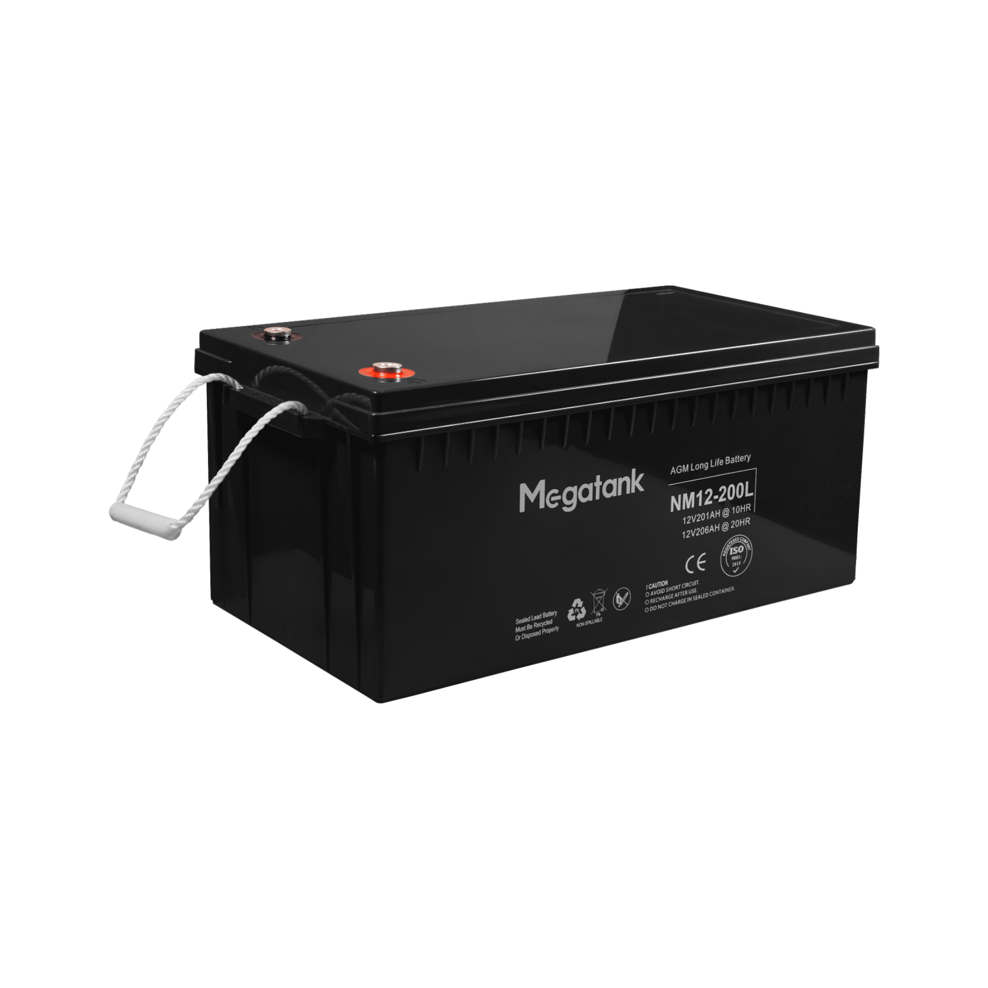 Гелевый аккумулятор 12В 200А*ч (2400 Вт*ч) для UPS / ИБП, батарея Gel Megatank 12V 200Ah