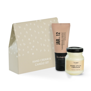Набір vetiver hand cream & cinnamon candle gift set