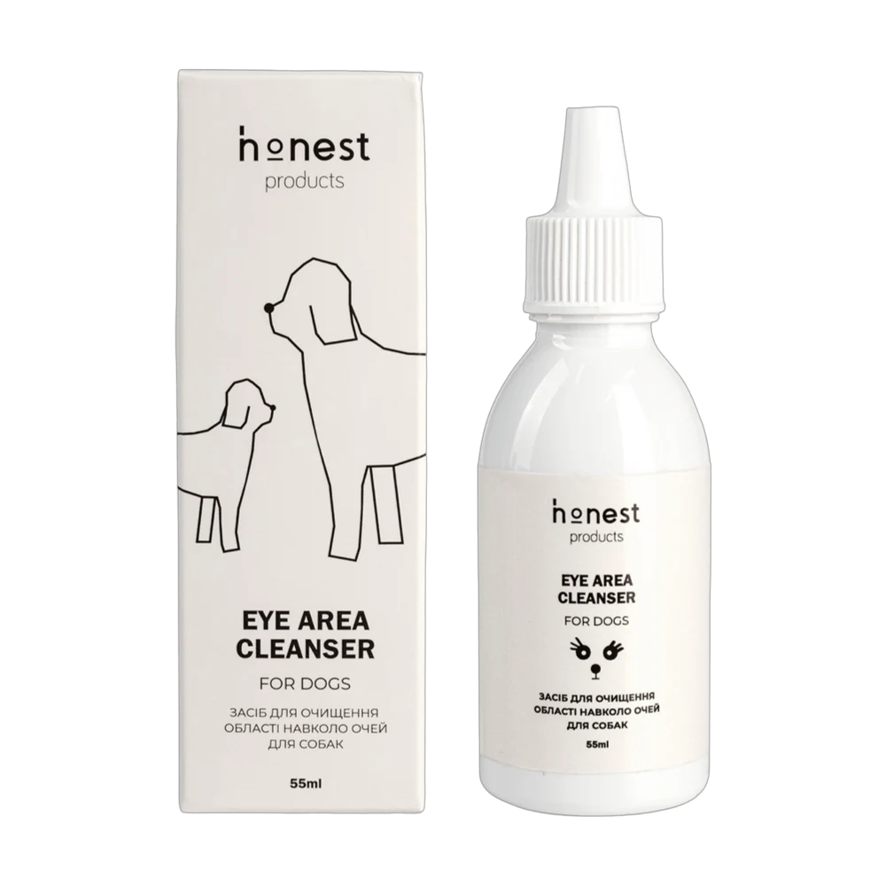 Засіб для очищення області навколо очей для собак від honest products, 55мл