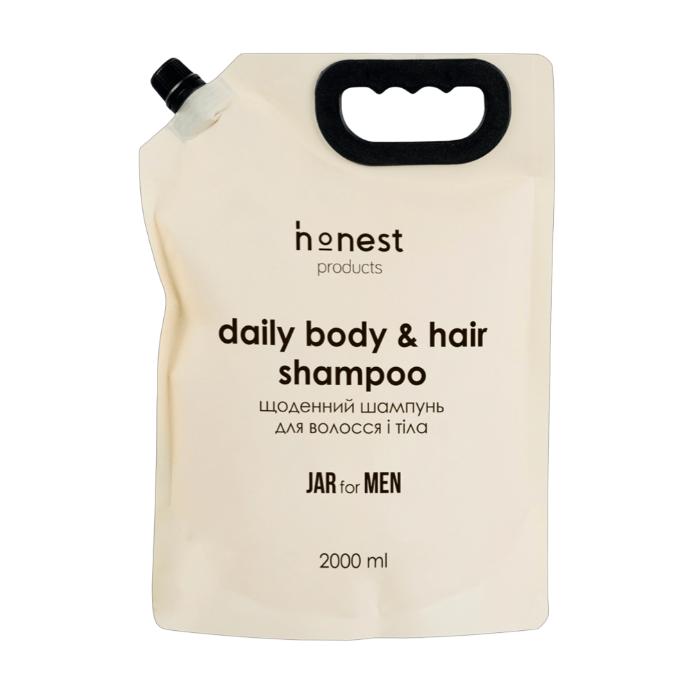Щоденний шампунь для волосся і тіла Jar for Men від honest products, 2л