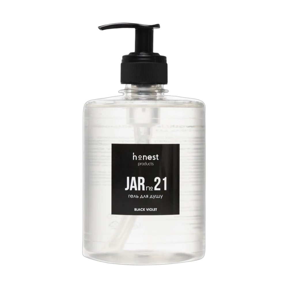 Зволожувальний крем-гель для душу JAR №21 black violet від honest products, 500мл