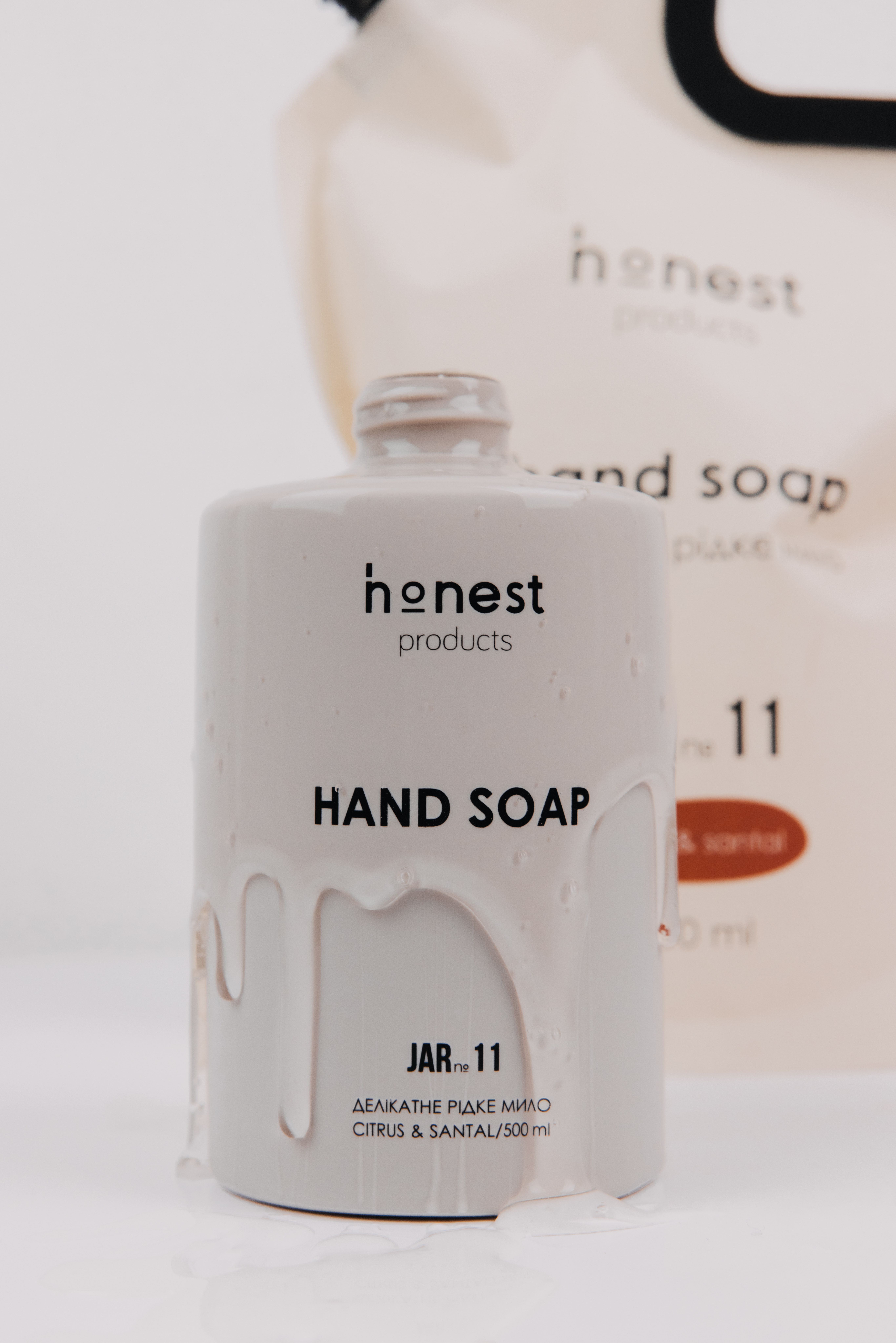 Делікатне рідке мило JAR №11 citrus & santal від honest products, 500мл