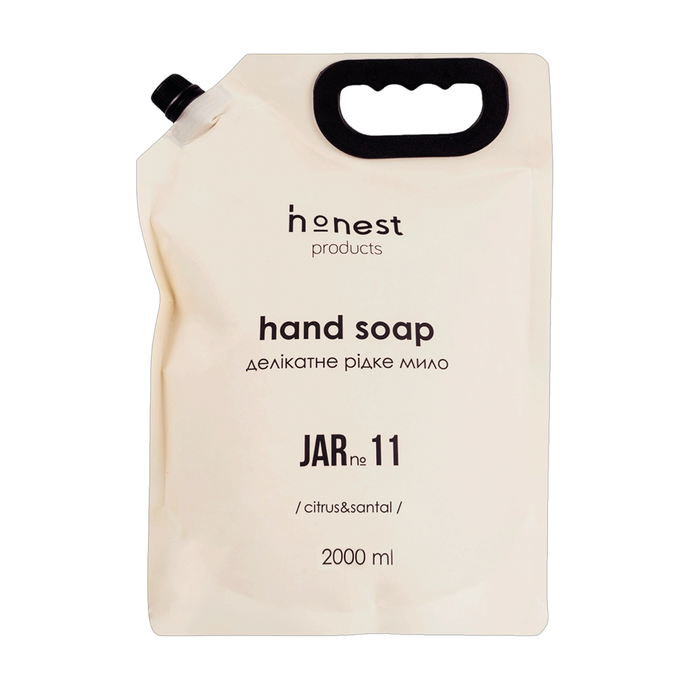 Делікатне рідке мило JAR №11 citrus & santal від honest products, 2л