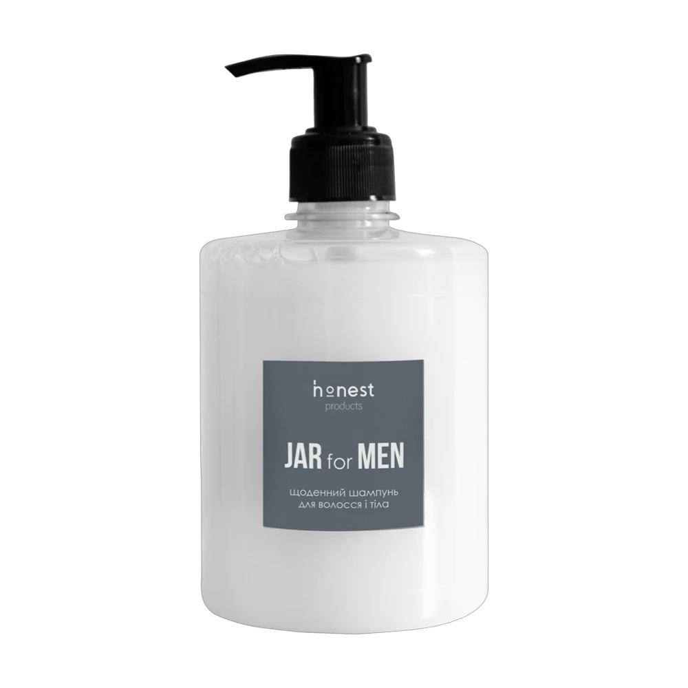 Щоденний шампунь для волосся і тіла Jar for Men від honest products, 500мл