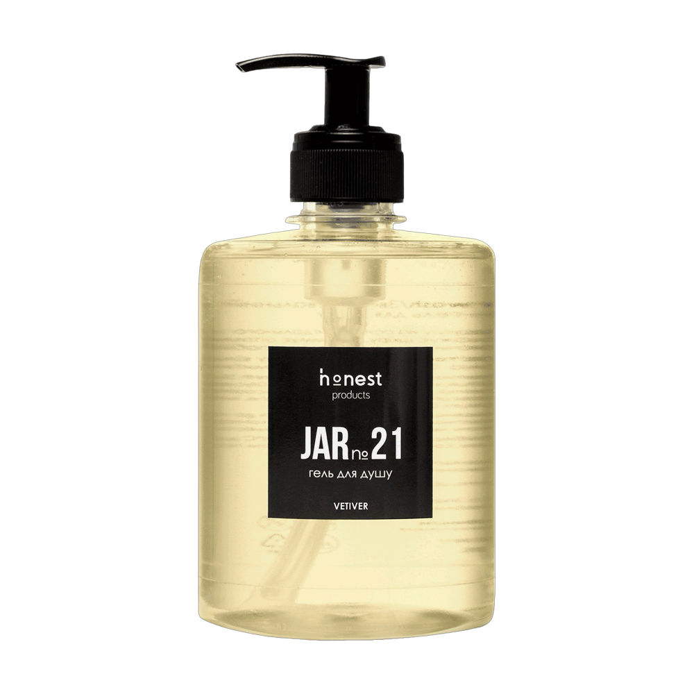 Зволожувальний крем-гель для душу JAR №21 vetiver від honest products, 500мл