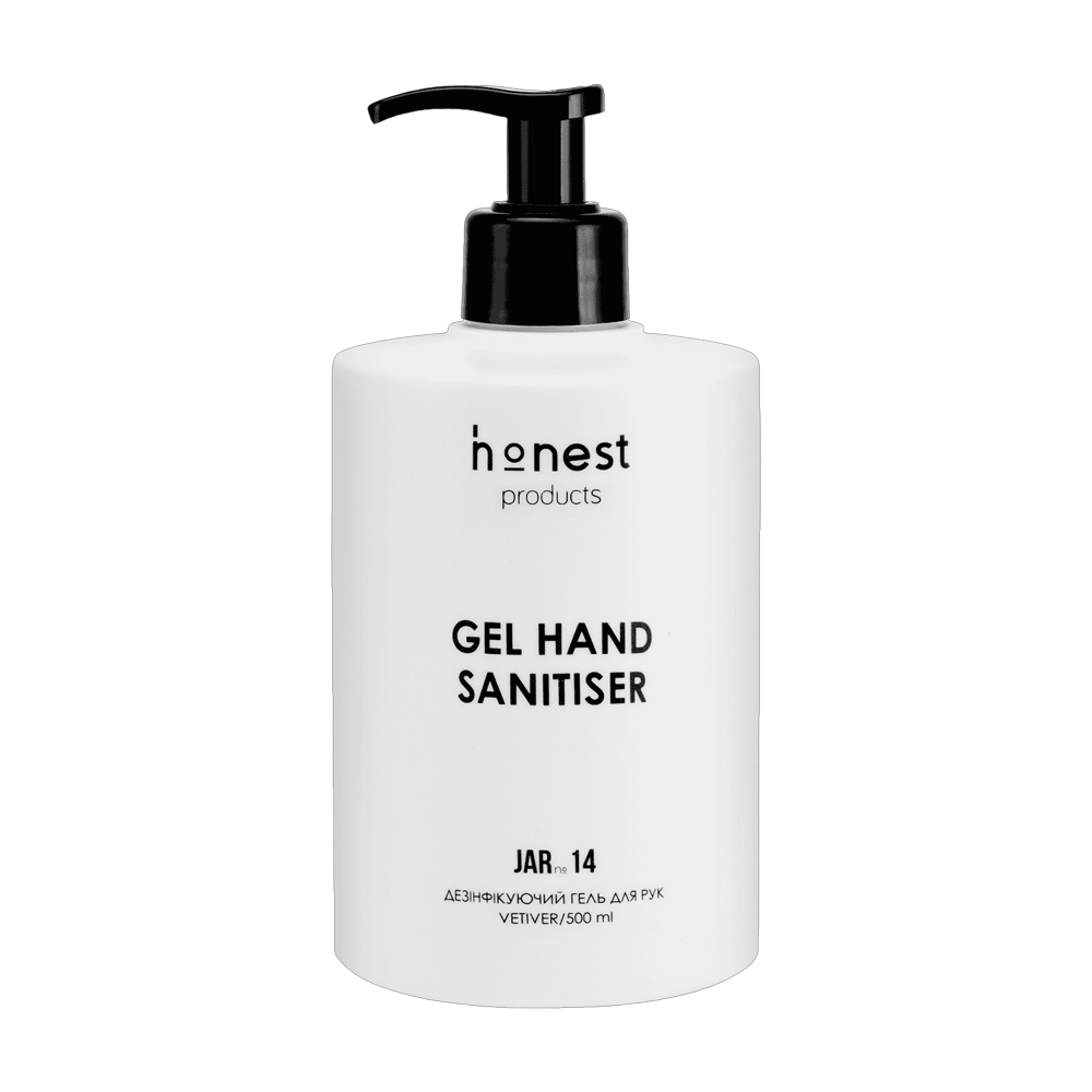 Дезінфікуючий гель для рук JAR №14 vetiver від honest products, 500мл