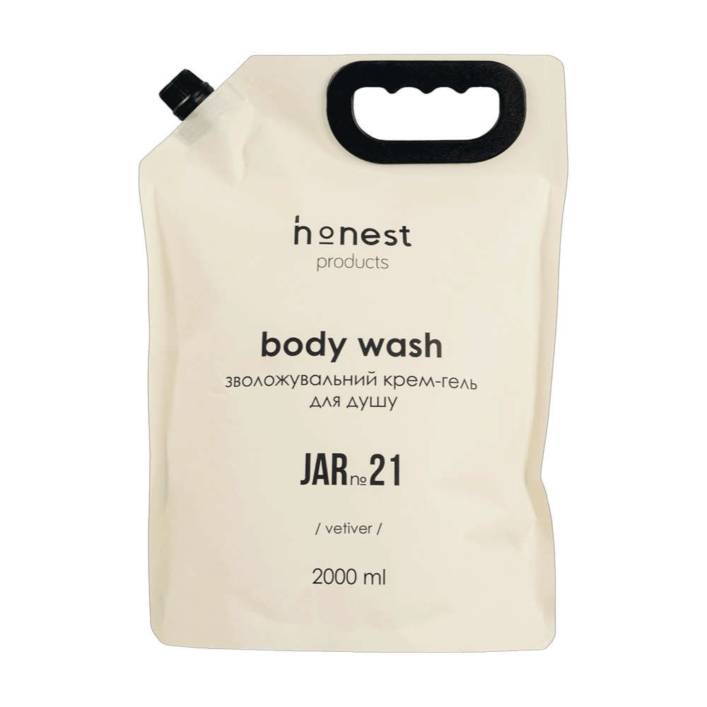 Зволожувальний крем-гель для душу JAR №21 vetiver від honest products, 2л