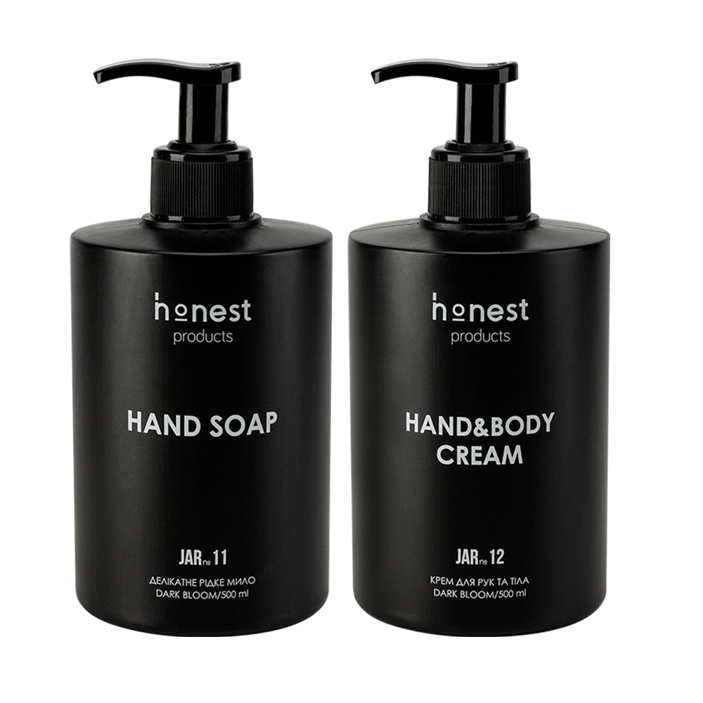 Набір мило та крем для рук dark bloom від honest products