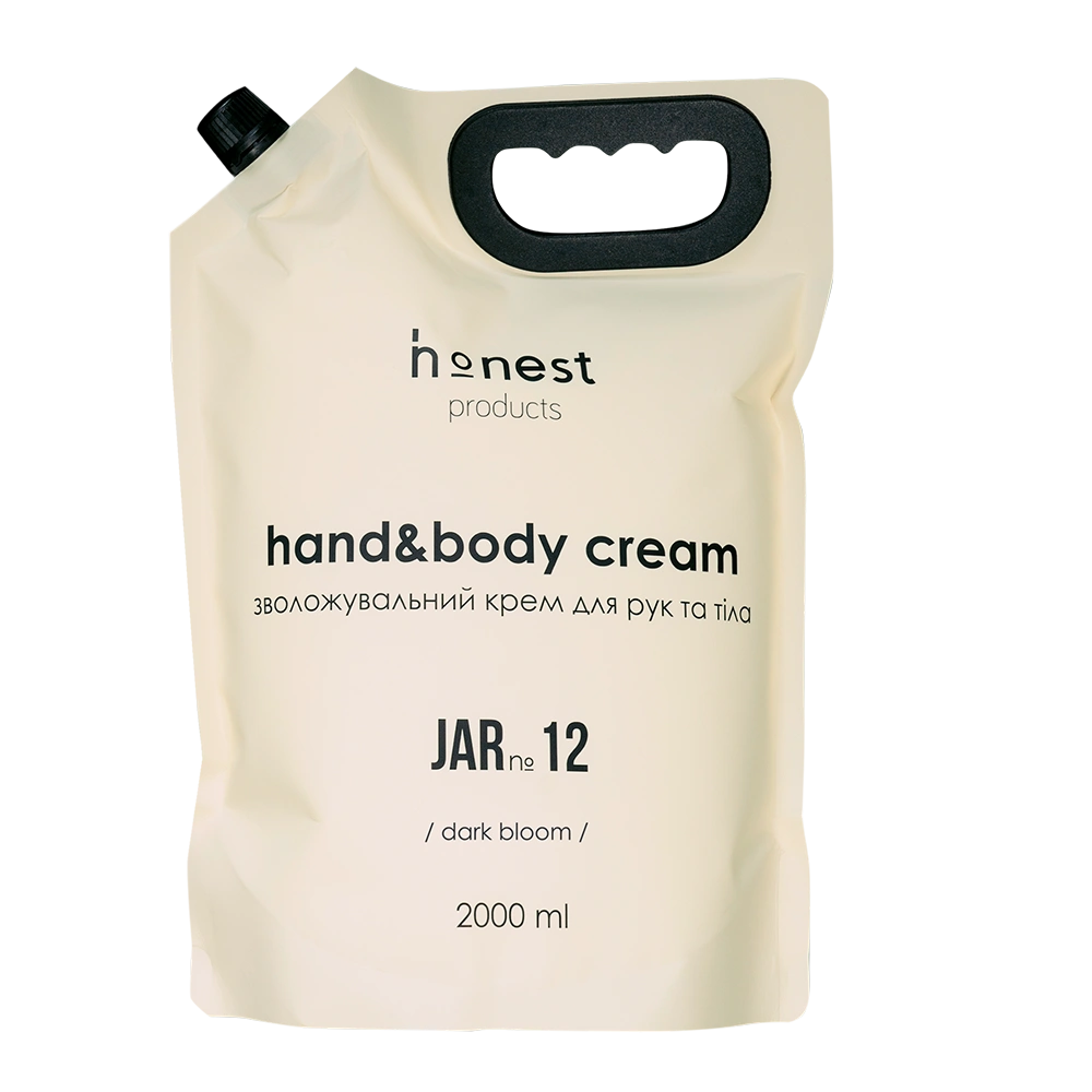 Зволожувальний крем для рук та тіла dark bloom JAR №12 від honest products, 2000мл