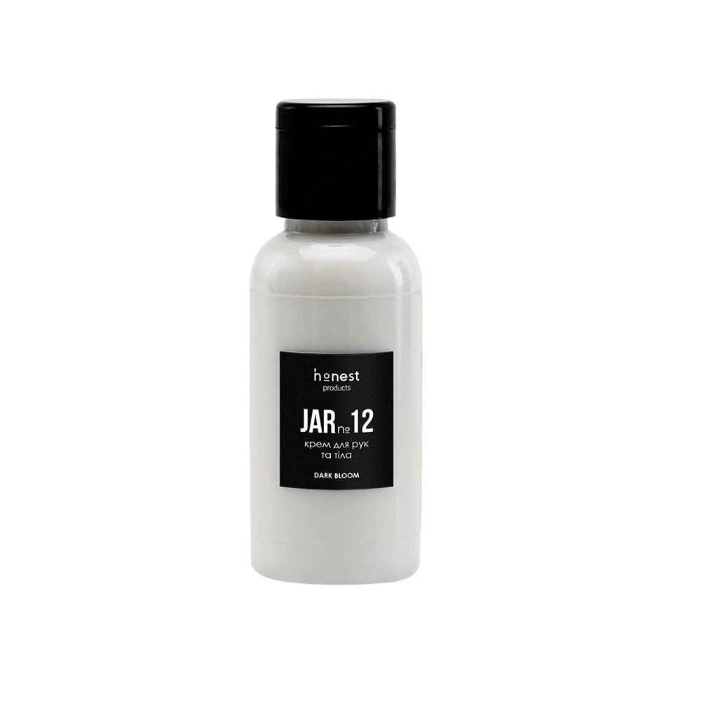Зволожувальний крем для рук та тіла dark bloom JAR №12 від honest products, 30мл