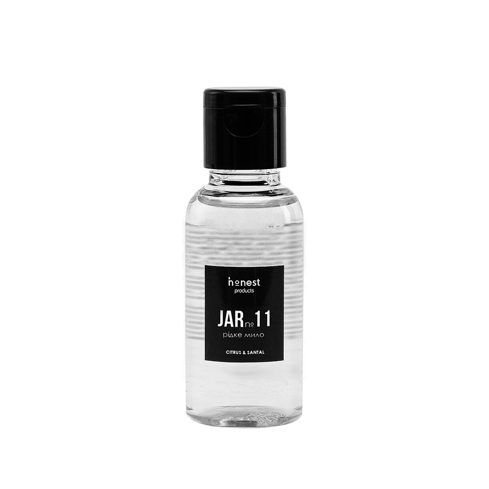Делікатне рідке мило JAR №11 citrus & santal від honest products, 30мл