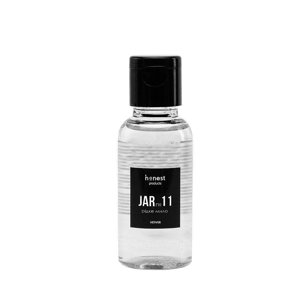 Делікатне рідке мило JAR №11 vetiver від honest products, 30 мл