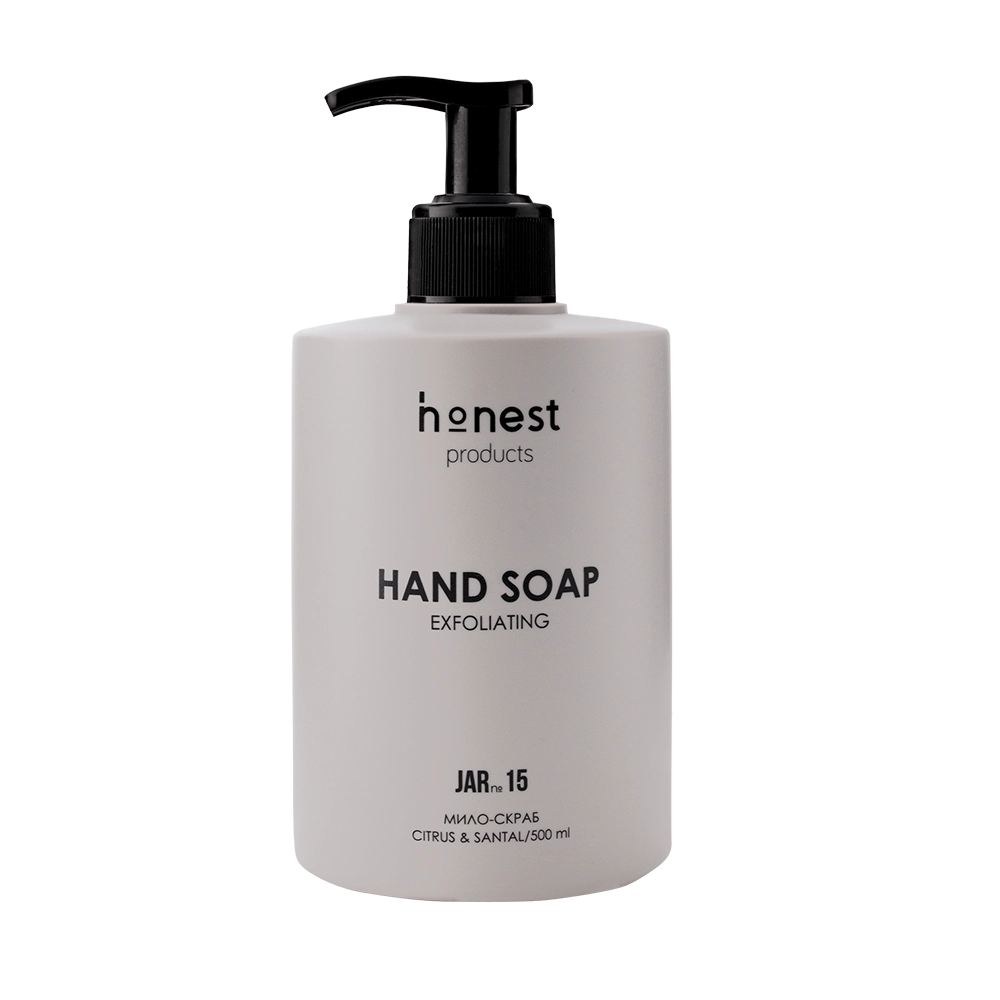 Мило-скраб JAR №15 citrus & santal від honest products, 500мл
